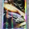 2023 Millennium Falcon #54 Topps Star Wars Chrome Galaxy Flight of the Millennium Falcon Prism Refractor SN#53 - front