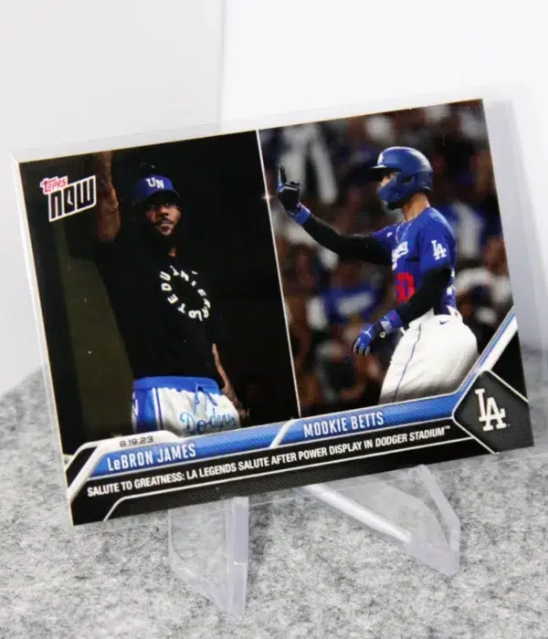 2023 Mookie Betts & LeBron James #736 Topps Now Salute To Greatness - stand