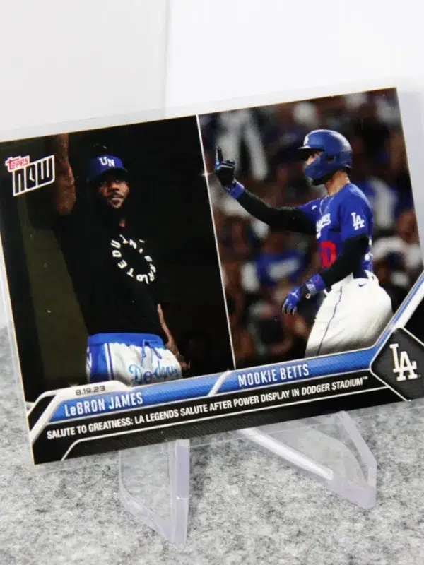 2023 Mookie Betts & LeBron James #736 Topps Now Salute To Greatness - stand