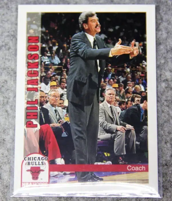 1992-93 Phil Jackson #242 NBA Hoops Coach - front