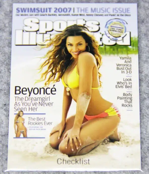 2007 Beyonce #99 Sports Illustrated Swimsuit Music Issue Checklist RC - front