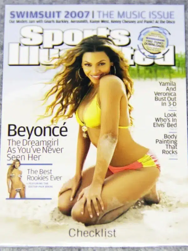 2007 Beyonce #99 Sports Illustrated Swimsuit Music Issue Checklist RC - front