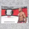 2013 Anderson Silva #PPR-AS Topps Premium Pieces UFC Knockout Worn Gear SN#11 - front