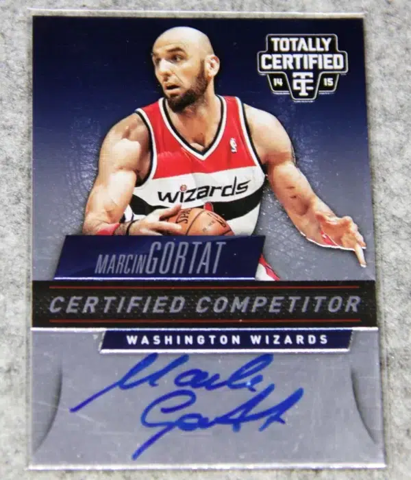 2014-15 Marcin Gortat #C-MGo Panini Totally Certified Competitor Auto SN#33 - front