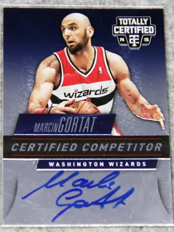 2014-15 Marcin Gortat #C-MGo Panini Totally Certified Competitor Auto SN#33 - front