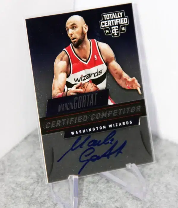 2014-15 Marcin Gortat #C-MGo Panini Totally Certified Competitor Auto SN#33 - stand
