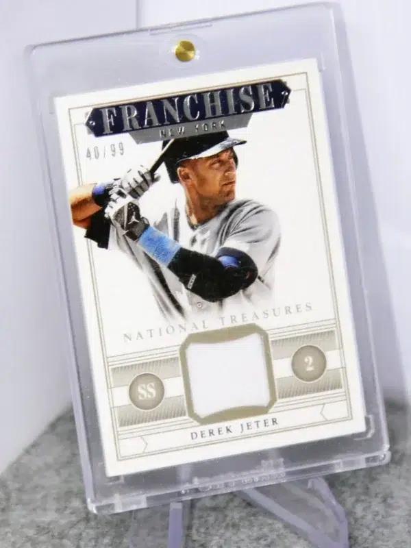 2014 Derek Jeter #8 Panini National Treasures Franchise Materials Patch SN#40 - stand
