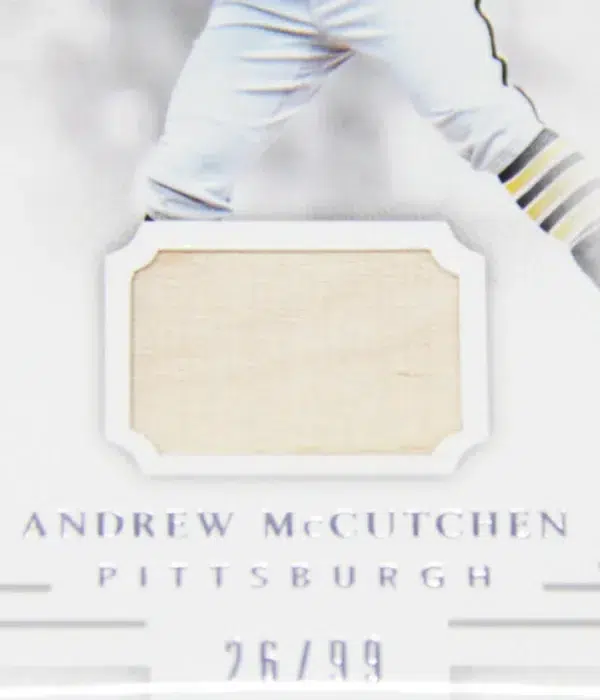 2016 Andrew McCutchen #130 Panini National Treasures Bat Relic SN#26 - detail