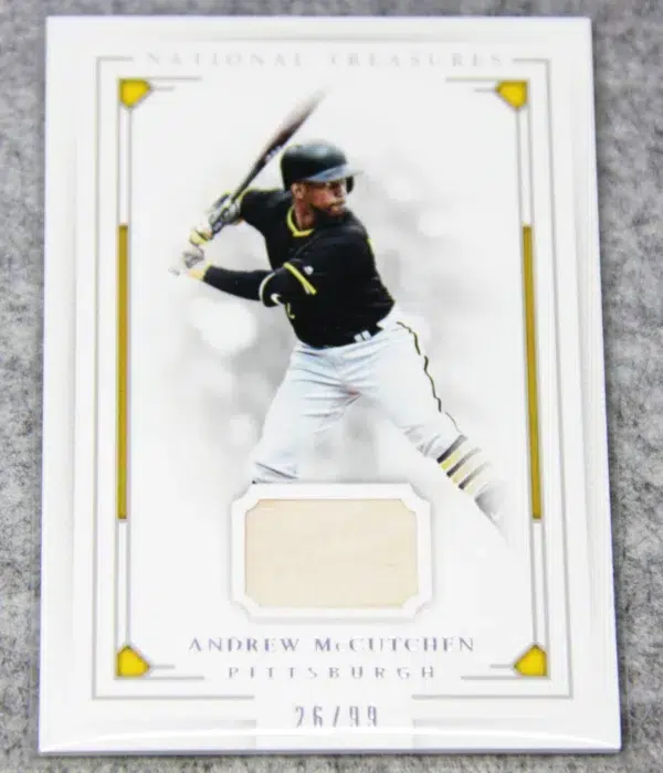 2016 Andrew McCutchen #130 Panini National Treasures Bat Relic SN#26 - front