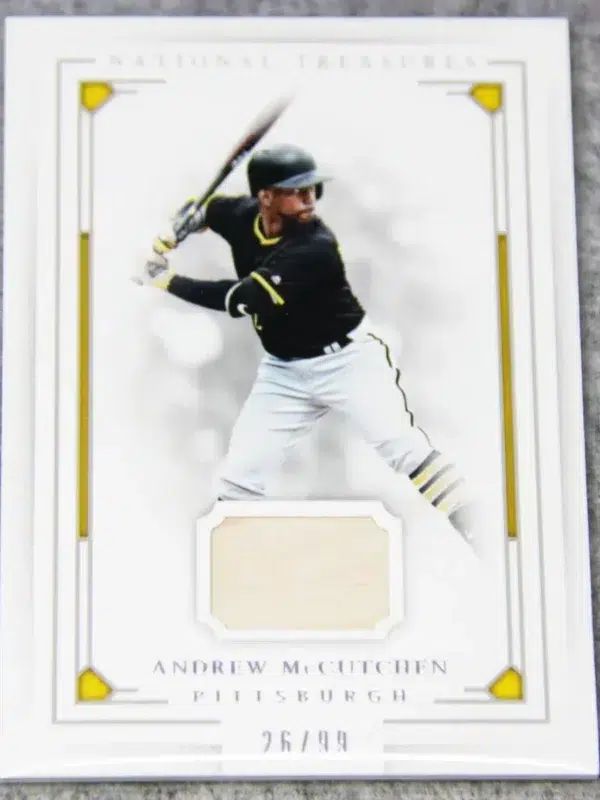 2016 Andrew McCutchen #130 Panini National Treasures Bat Relic SN#26 - front