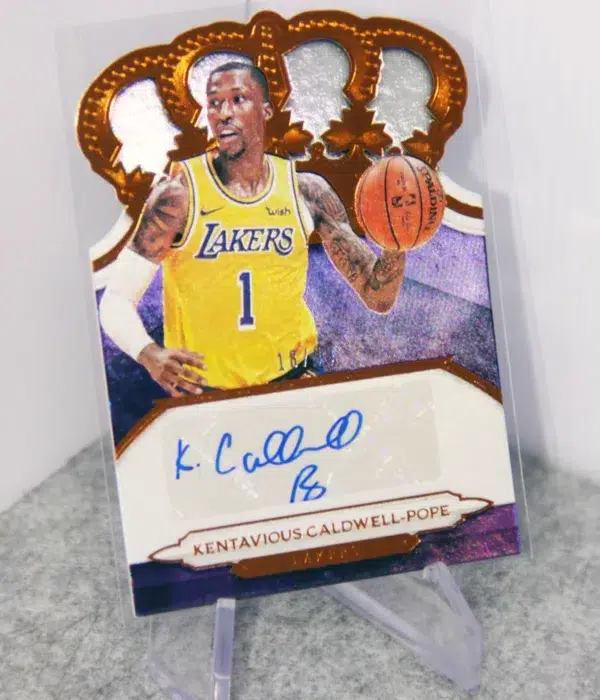 2018-19 Kentavious Caldwell-Pope #CA-KCP Panini Crown Royale Autograph SN#18 - stand