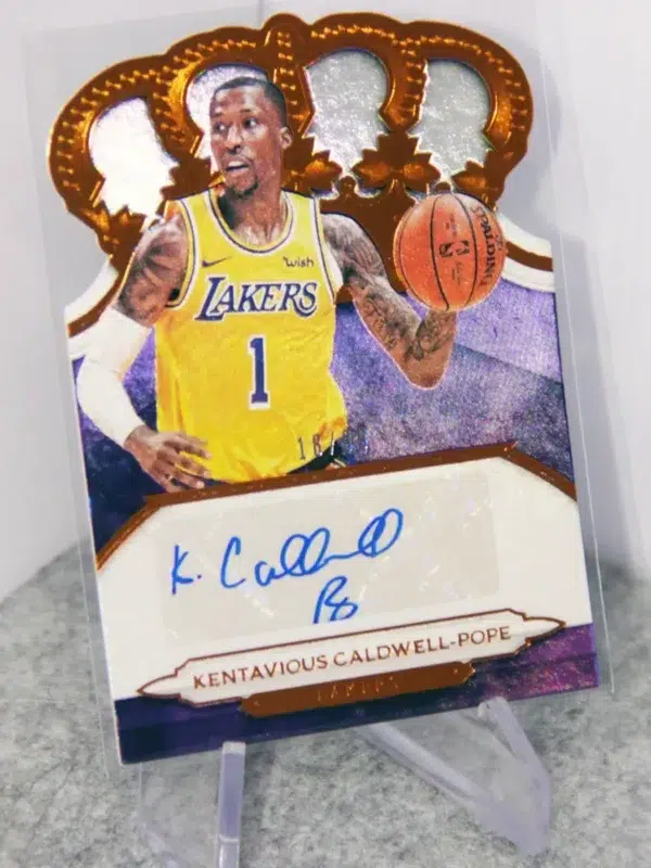 2018-19 Kentavious Caldwell-Pope #CA-KCP Panini Crown Royale Autograph SN#18 - stand