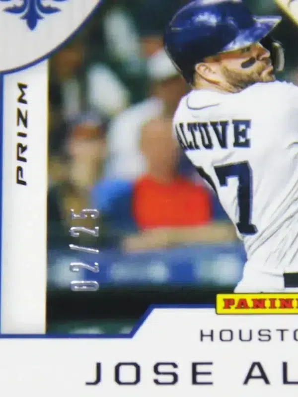 2018 Jose Altuve #19 Panini Crusade Pink Prizm SN#02 - detail