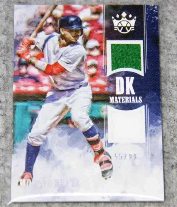 2018 Mookie Betts #DKM-MB Panini Diamond Kings Materials Dual Patch SN#55 - front
