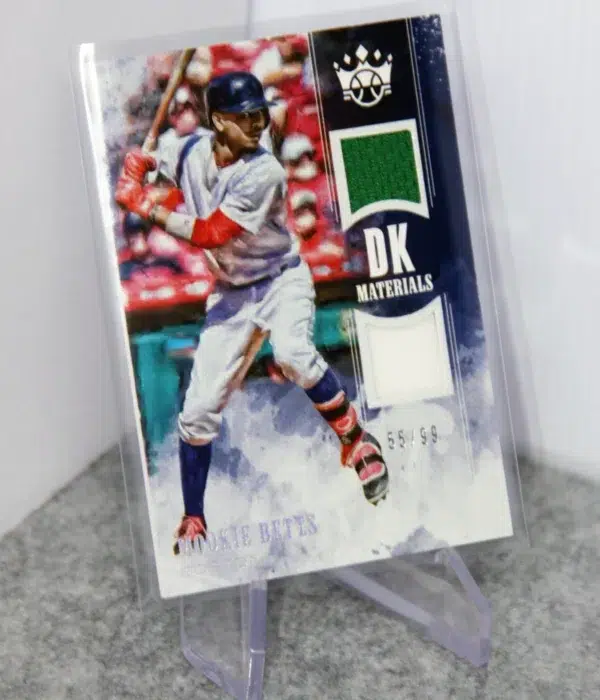 2018 Mookie Betts #DKM-MB Panini Diamond Kings Materials Dual Patch SN#55 - stand