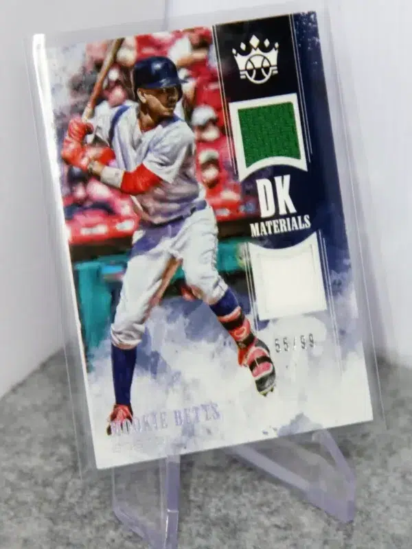 2018 Mookie Betts #DKM-MB Panini Diamond Kings Materials Dual Patch SN#55 - stand