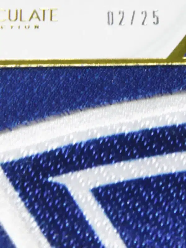 2019-20 Kaapo Kakko #IJ-KF Panini Immaculate Collection Jumbo Patch Gold RC SN#2 - detail