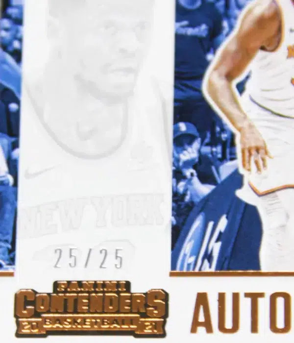 2020-21 Julius Randle #CA-JRA Panini Contenders Basketball Bronze Autograph SN#25 - detail