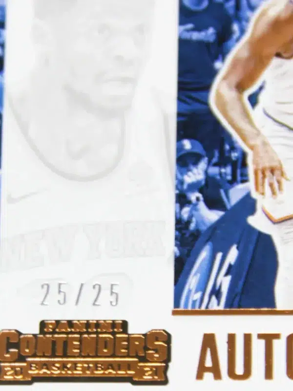 2020-21 Julius Randle #CA-JRA Panini Contenders Basketball Bronze Autograph SN#25 - detail