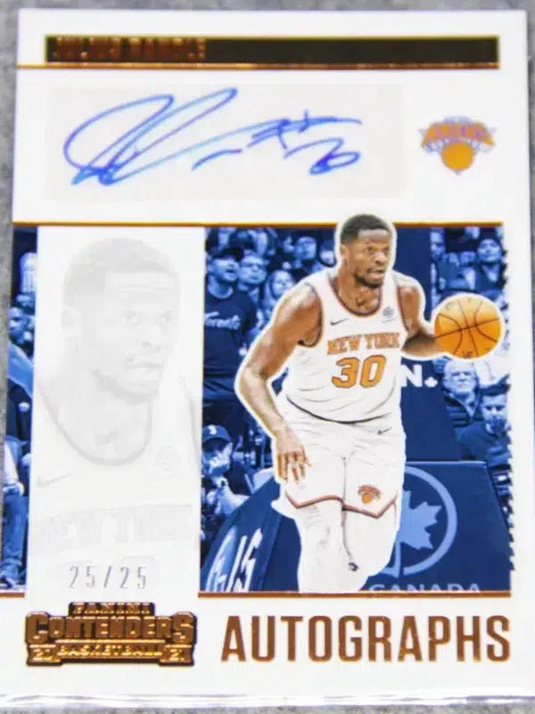 2020-21 Julius Randle #CA-JRA Panini Contenders Basketball Bronze Autograph SN#25 - front