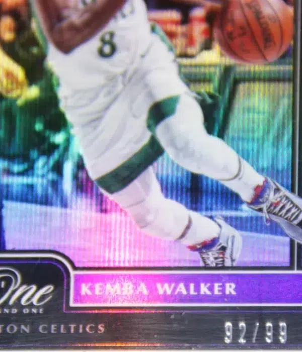 2020-21 Kemba Walker #81 Panini One And One Silver Parallel SN#92 - detail