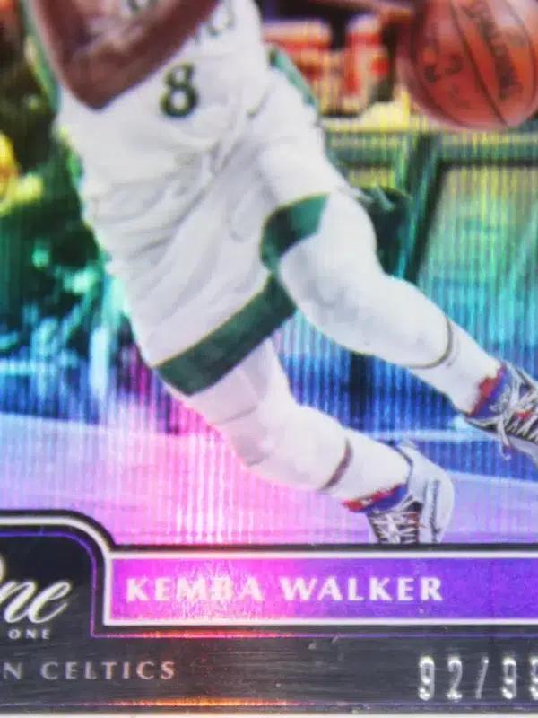 2020-21 Kemba Walker #81 Panini One And One Silver Parallel SN#92 - detail