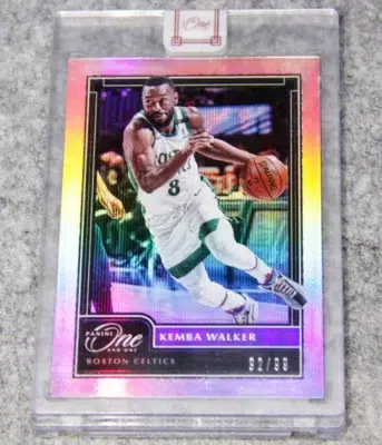 2020-21 Kemba Walker #81 Panini One And One Silver Parallel SN#92 - front