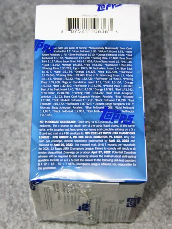 2021-22 Topps UEFA Champions League Collection Blaster Box - Sealed - odds