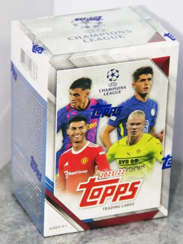 2021-22 Topps UEFA Champions League Collection Blaster Box - Sealed - stand