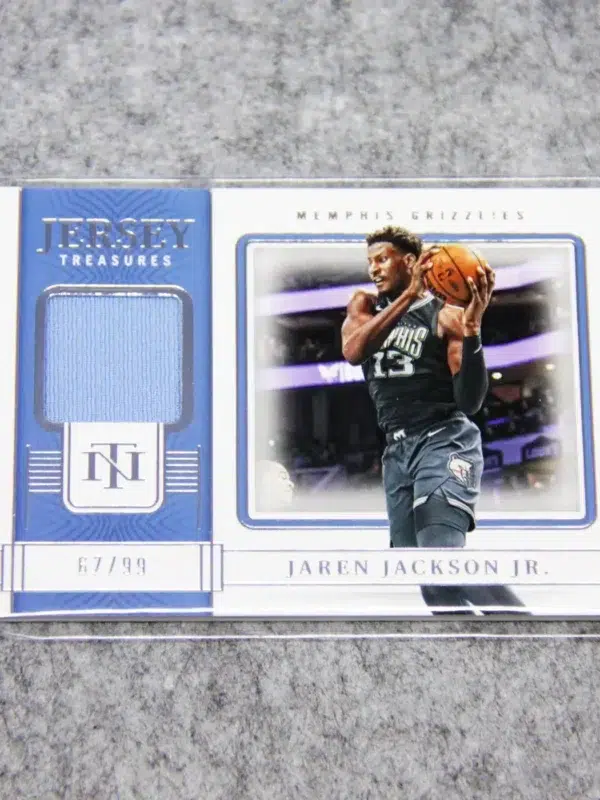 2022-23 Jaren Jackson Jr. #JT-ERA Panini National Treasures Jersey Treasures SN#67 - front