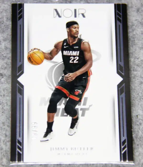 2022-23 Jimmy Butler #125 Panini NOIR Icon Edition SN#89 - front