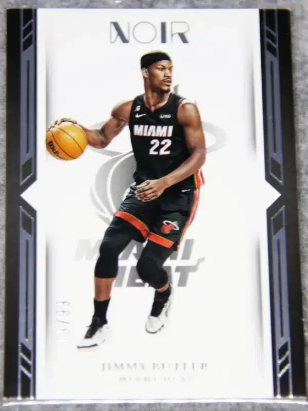 2022-23 Jimmy Butler #125 Panini NOIR Icon Edition SN#89 - front