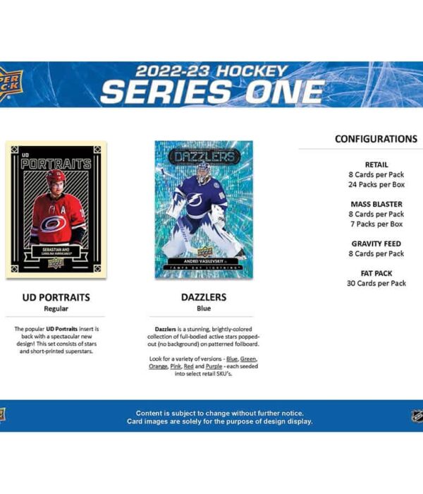 2022-23 Upper Deck Hockey Series 1 Blaster Box - Sealed - supplier4