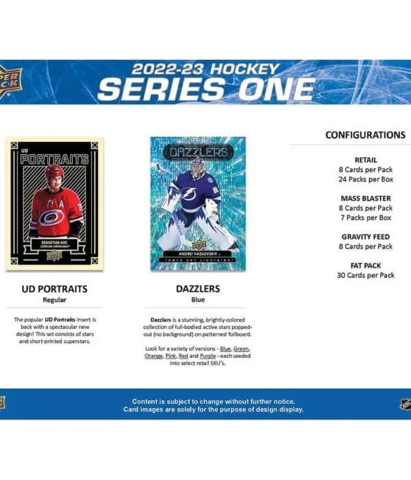 2022-23 Upper Deck Hockey Series 1 Blaster Box - Sealed - supplier4
