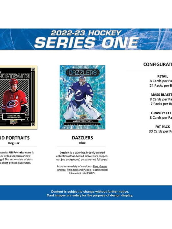2022-23 Upper Deck Hockey Series 1 Blaster Box - Sealed - supplier4