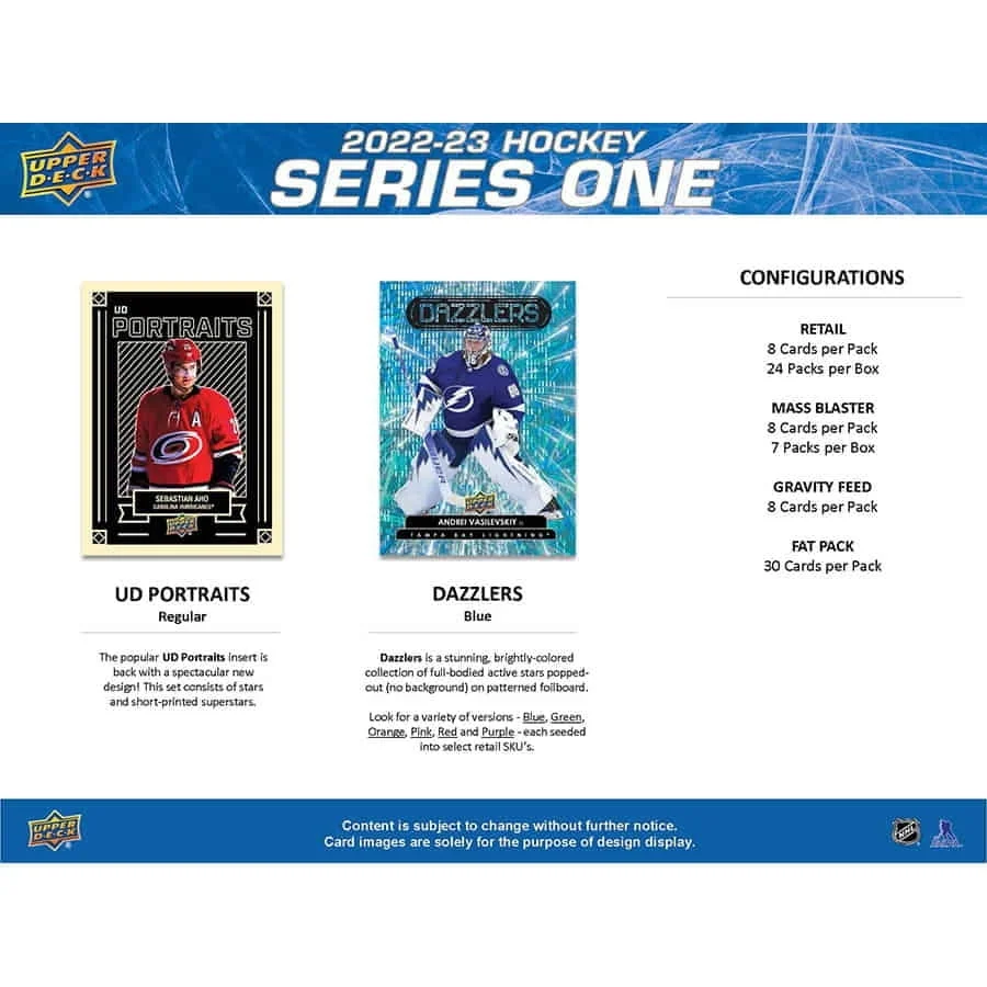 2022-23 Upper Deck Hockey Series 1 Blaster Box - Sealed - supplier4