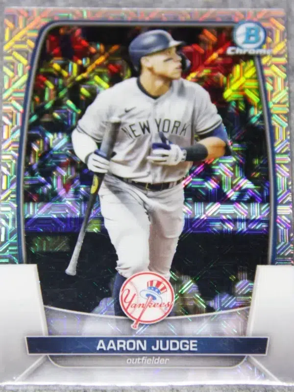2022 Aaron Judge #90 Topps Bowman Chrome Mojo Refractor - front