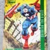 2022 Captain America #103 Upper Deck Marvel Fleer Ultra Silver Age Avengers Green Foil - front