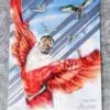 2022 Falcon #21 Upper Deck Marvel Fleer Ultra Avengers Silver Foil - front