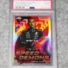 2022 Lewis Hamilton #SD-LH Topps Chrome F1 Speed Demons PSA 9 MINT - front