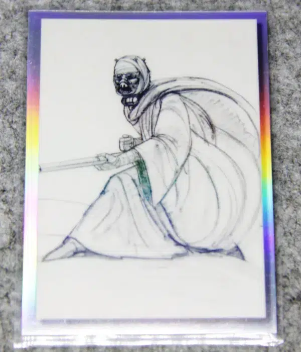 2022 Original Trilogy #OT-6 Topps Star Wars Galaxy Original Trilogy Concept Art Refractor - front