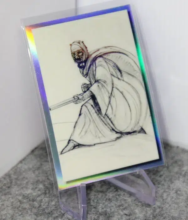 2022 Original Trilogy #OT-6 Topps Star Wars Galaxy Original Trilogy Concept Art Refractor - stand