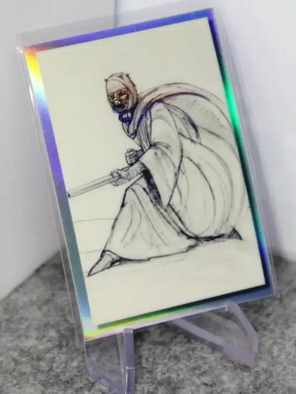 2022 Original Trilogy #OT-6 Topps Star Wars Galaxy Original Trilogy Concept Art Refractor - stand