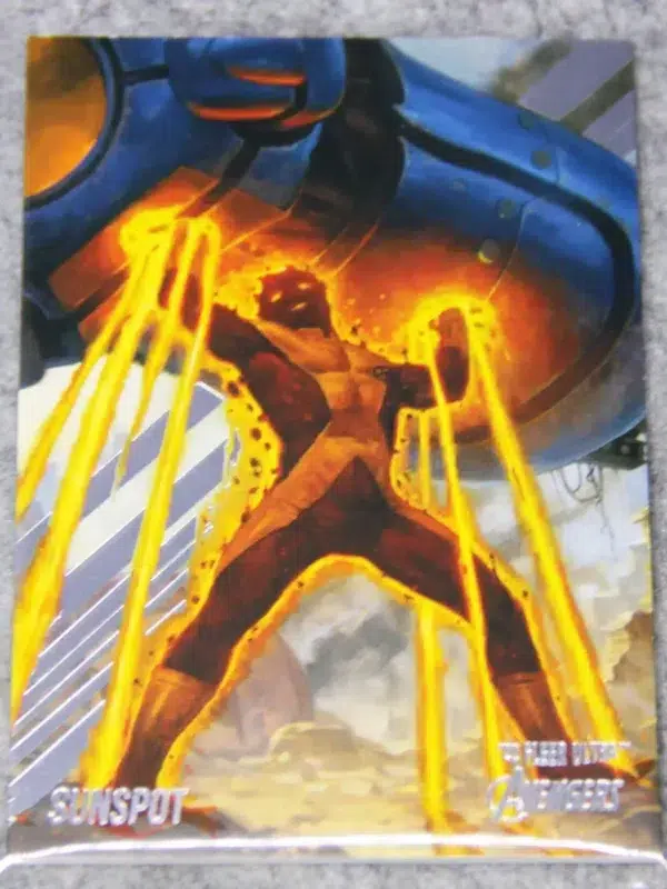 2022 Sunspot #74 Upper Deck Marvel Fleer Ultra Avengers Silver Foil - front