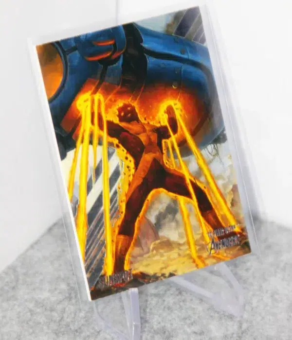 2022 Sunspot #74 Upper Deck Marvel Fleer Ultra Avengers Silver Foil - stand