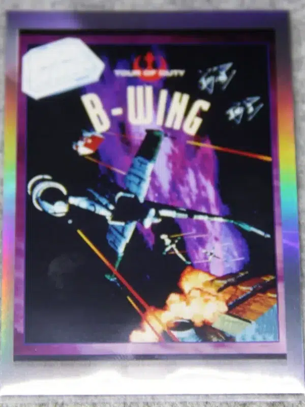2023 B-Wing #GG-5 Topps Star Wars Galaxy X-Wing Tour Of Duty Gameplay Galaxy Art - front