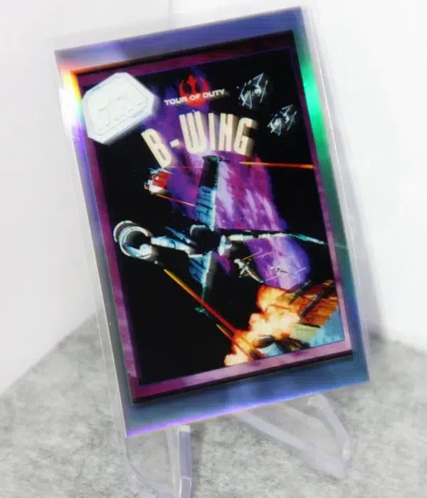2023 B-Wing #GG-5 Topps Star Wars Galaxy X-Wing Tour Of Duty Gameplay Galaxy Art - stand