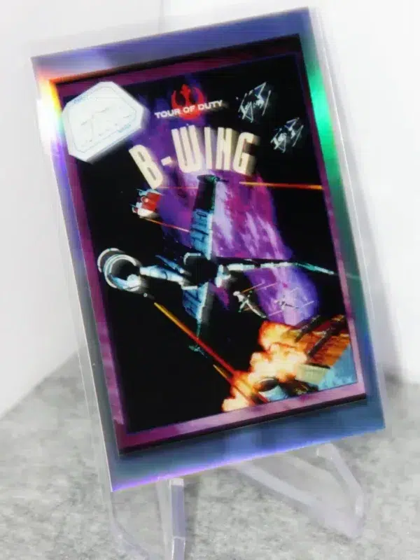 2023 B-Wing #GG-5 Topps Star Wars Galaxy X-Wing Tour Of Duty Gameplay Galaxy Art - stand