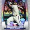 2023 Bryce Harper #97 Topps Bowman Chrome Refractor SN#61 - front