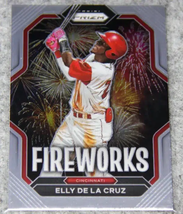 2023 Elly De La Cruz #F7 Panini Prizm Fireworks - front